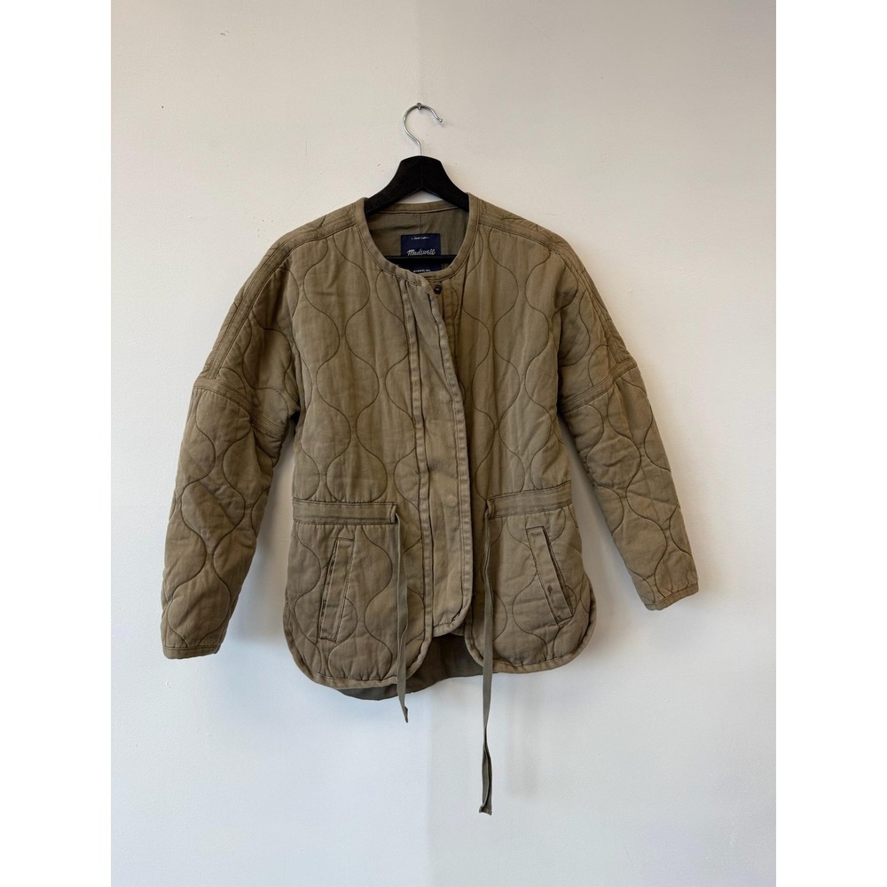 Madewell Jacket Womens XS‎ Quilted Liner Military Utility Drawstring Coat
